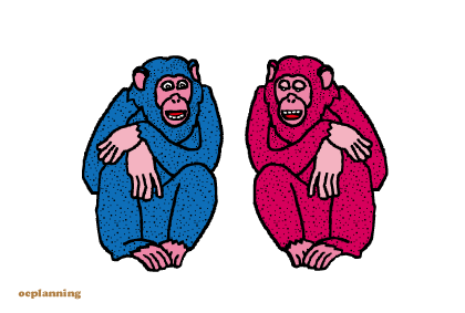 申のイラスト年賀状テンプレート